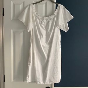 Banana Republic white off the shoulder dress